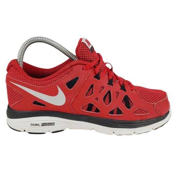 Nike Dual Fusion Run 2 Youth Size 5.5Y Red Running - Picture 1 of 14